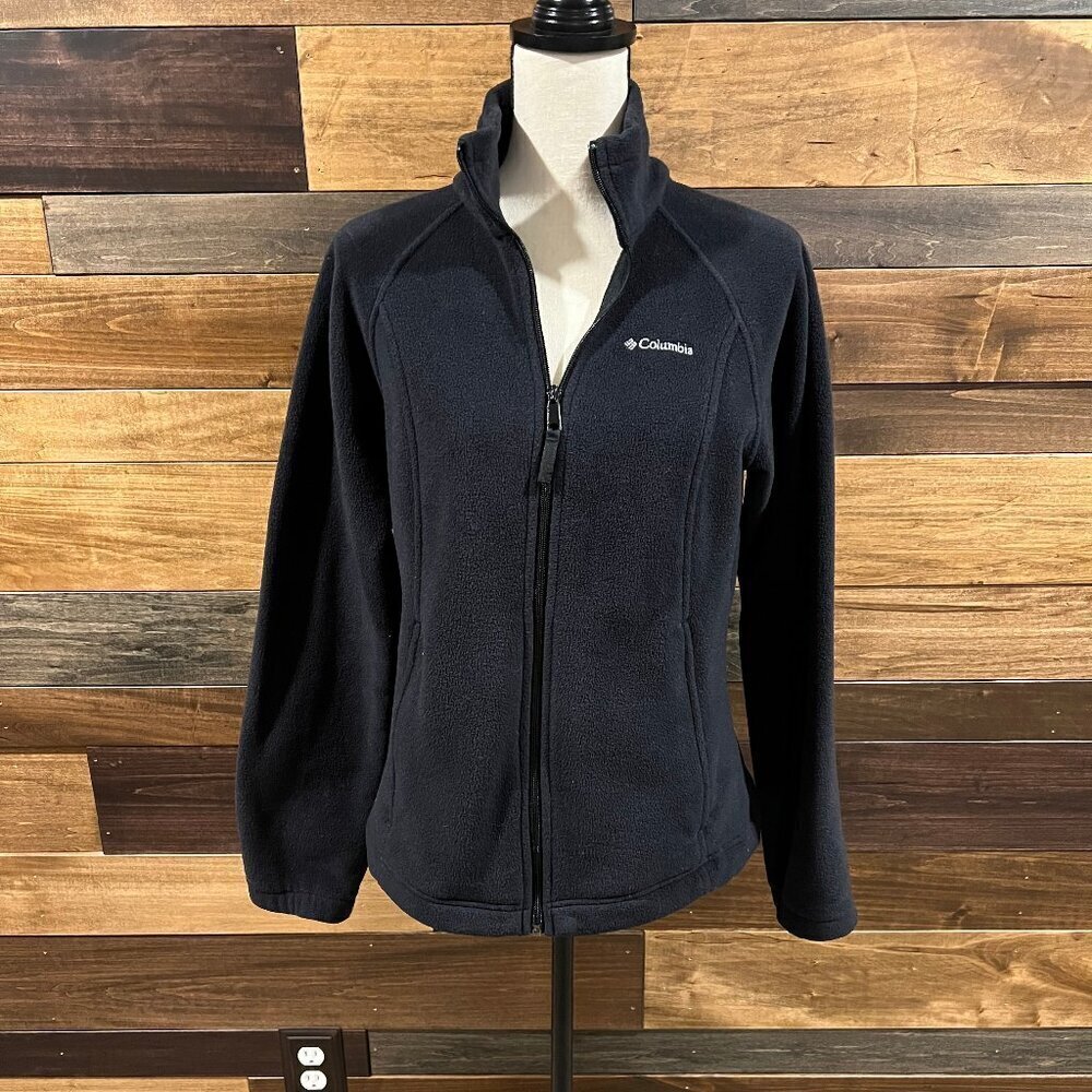 Women's Columbia Sawyer Rapids Black Zip Fleece, Size Medium